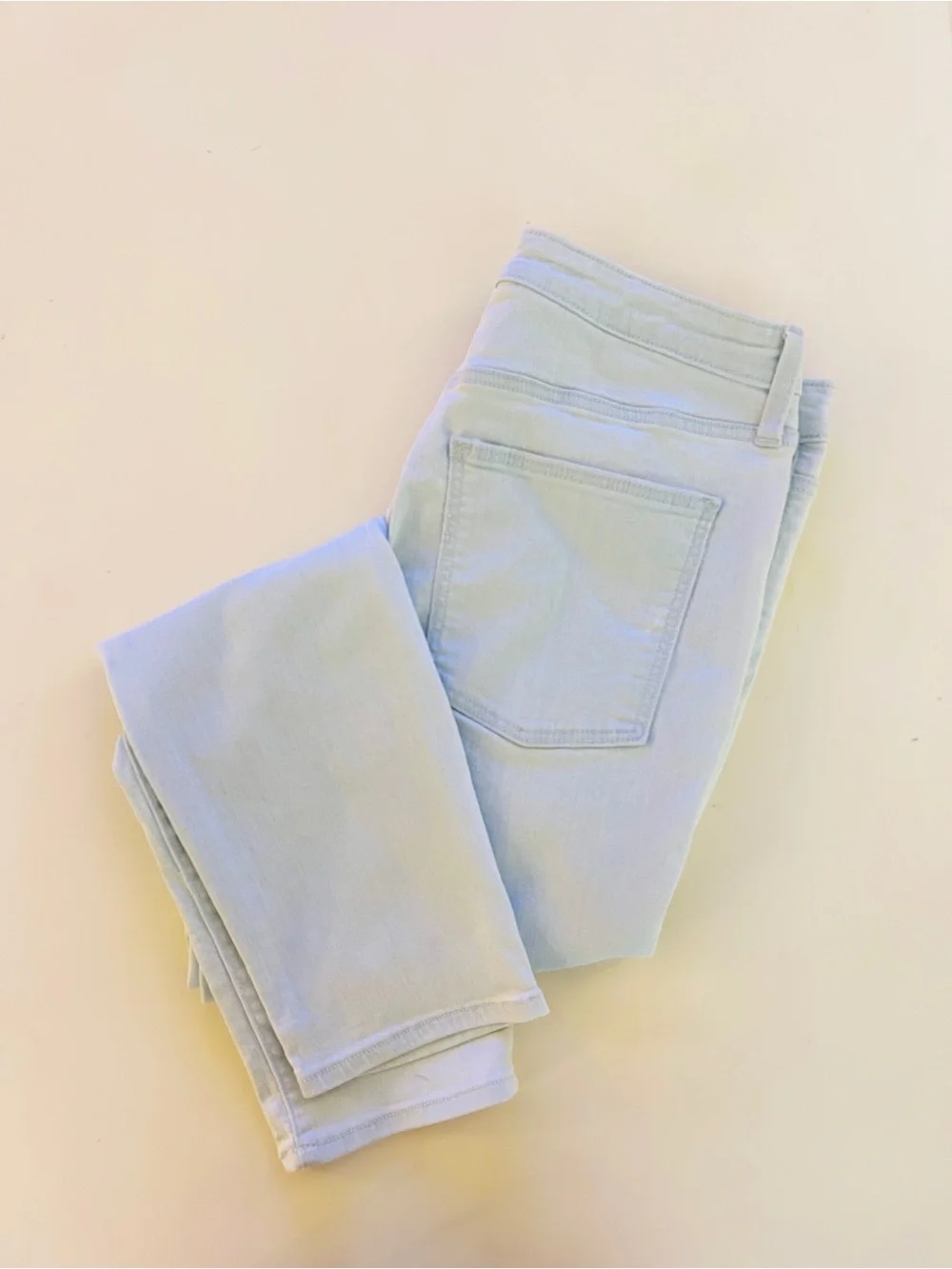 Madewell Style High Rise Skinny Jeans Button Fly Light Wash 34
